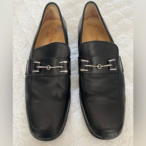 Cole Haan Black Leather Bit Loafers